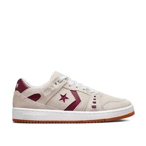 Converse Cons AS-1 Pro Skate Cream and Burgundy Unisex Sneakers
